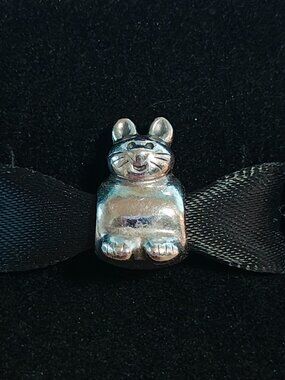 Authentic Pandora Kitty Charm – 790284 Sterling Silver Retired